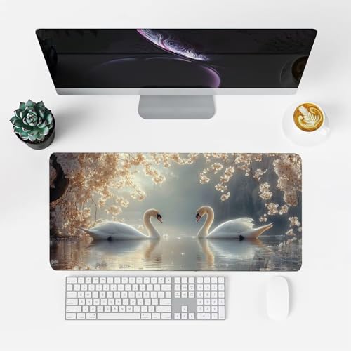 Tier Mauspad 1000x500x3mm, Mousepad Gaming Mauspad Tier Mousepad XXL, Mouse Pad mit Vernähten Kanten und rutschfeste Gummibasis, Schreibtisch Zubehör, Maus Pad für Gaming Tastatur und Maus, f-412 Bild 2