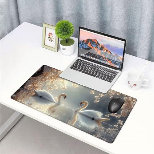 Tier Mauspad 1000x500x3mm, Mousepad Gaming Mauspad Tier Mousepad XXL, Mouse Pad mit Vernähten Kanten und rutschfeste Gummibasis, Schreibtisch Zubehör, Maus Pad für Gaming Tastatur und Maus, f-412 Bild 3