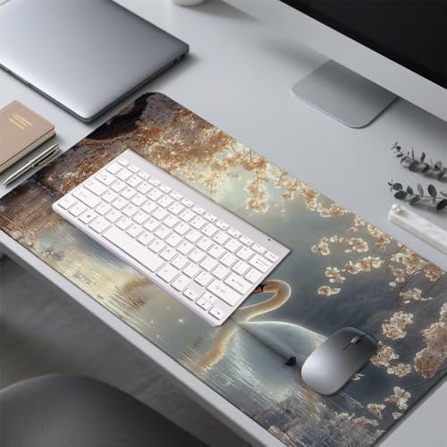 Tier Mauspad 1000x500x3mm, Mousepad Gaming Mauspad Tier Mousepad XXL, Mouse Pad mit Vernähten Kanten und rutschfeste Gummibasis, Schreibtisch Zubehör, Maus Pad für Gaming Tastatur und Maus, f-412 Bild 4