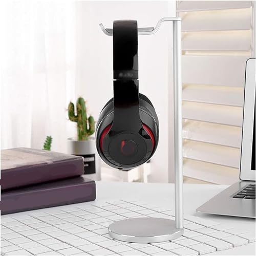 Kopfhörer Ständer Für Zuhause Kopfhörerhalter Aus Metall, Gut Aussehender, Headset-Aufhänger, PC-Gaming-Headset-Ständer Büro Studie(Sliver) Bild 2
