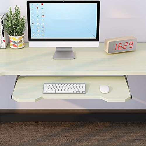 Tastaturablage unter der Tastatur, ausziehbares Holzregal für Tastatur und Maus, platzsparendes Design, perfekt für Heimbüro und Gaming-Setup Bild 1