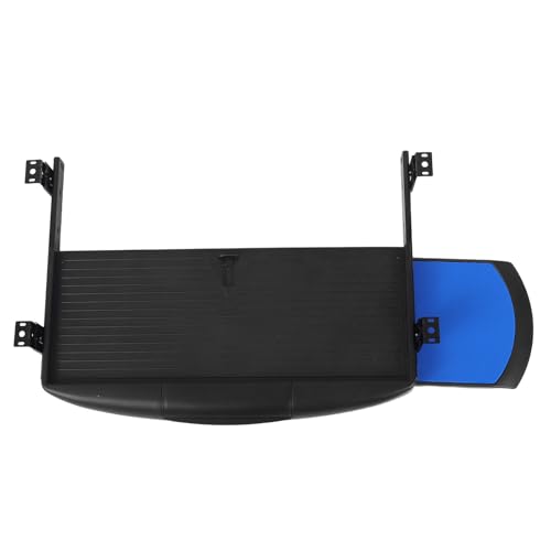 Ausziehbare Tastaturablage unter – 530 x 215 mm ausziehbar mit Maus-Plattform für Büro, Zuhause und Gaming – platzsparende Lösung Bild 1