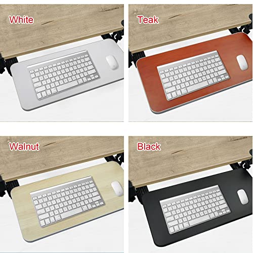 Verstellbare Unterseite – Holztablett für Maus und Tastatur, platzsparende Lösung für Home Office, Schlafzimmer, Gaming-Setup – Verbesserung der Produktivität und Bild 3