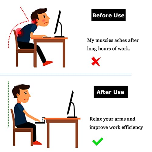 Verstellbare Unterseite – Holztablett für Maus und Tastatur, platzsparende Lösung für Home Office, Schlafzimmer, Gaming-Setup – Verbesserung der Produktivität und Bild 4