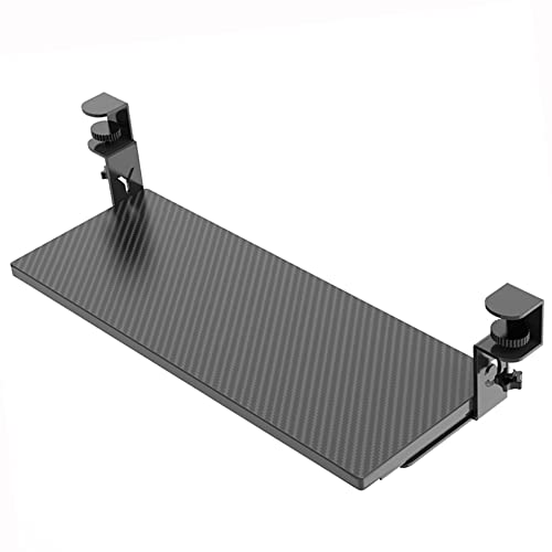 Tastaturablage, 23,9 x 74,9 cm, Clip-On-Schieberegal für Maus und Tastatur, platzsparende Ablage für Home Office & Gaming Setup Bild 1