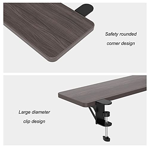 Faltbare Tastatur-Regalverlängerung – Clip-On-Tablett mit Maus-Halterung und Ellenbogenstütze – stanzfreies Design für Home Office & Gaming Bild 5