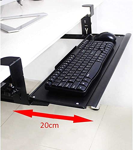 Clip-On-Tastaturablage, einfache Montage unter, ausziehbare Ablage für Tastatur und Maus, platzsparendes Design, perfekt für Home Office & Gaming. Bild 6