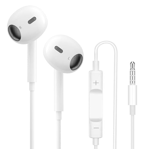 In-Ear Kopfhörer Kabelgebunden 3.5mm Klinke mit Mikrofon, Stereo Ohrhörer mit Klarem Sound & Bass, In Ear Headset Kompatibel mit Phone/iPod/iPad/Huawei/Xiaomi/Sasung/Android/MP3/MP4/PC Bild 1
