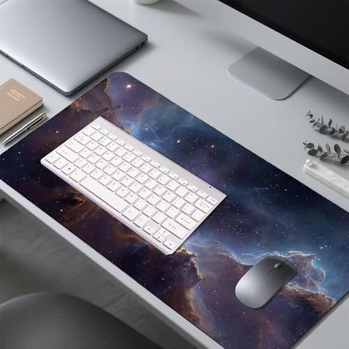 Lila Mauspad 1000x500x3mm, Mousepad Gaming Mauspad Abstraktion Mousepad XXL, Mouse Pad mit Vernähten Kanten und rutschfeste Gummibasis, Schreibtisch Zubehör, für Gaming Tastatur und Maus, f-476 Bild 4