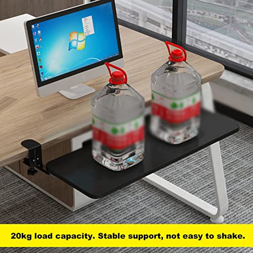 Lar Tastaturablage, 750 x 250 mm, ausziehbares Design mit Klemme, Tastatur- und Maus-Sto-Regal, ideal für Home-Office-Einrichtung und Gaming-Statistik Bild 7