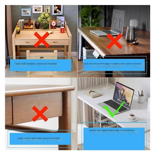 Verstellbar für Maus & Tastatur – Faltbare 90° Breite/Längenerhöhung, kein Werkzeug erforderlich – Schwarz, Weiß, perfekt für Home Office & Gaming Setup Bild 3