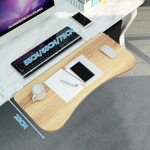 Klappbare Schreibtischstütze für Tastatur und Maus, K-pe Stahlhalterung, 25 kg Kapazität, verstellbare Klemme, 65 x 25 cm, perfekt für Zuhause, Büro und Gaming Bild 2