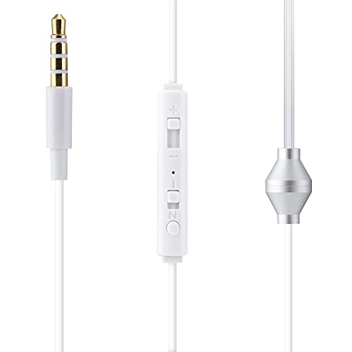 Kabelgebundene In-Ear-Headsets, Air-Tube-Sicherheitsohrhörer mit Mikrofon für für, Professionelle Noise-Cut-Off-Headsets Zum Fahren und Trainieren (Transparentes Einzelohr) (White) Bild 1