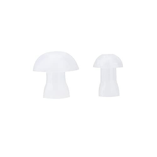 Kabelgebundene In-Ear-Headsets, Air-Tube-Sicherheitsohrhörer mit Mikrofon für für, Professionelle Noise-Cut-Off-Headsets Zum Fahren und Trainieren (Transparentes Einzelohr) (White) Bild 3