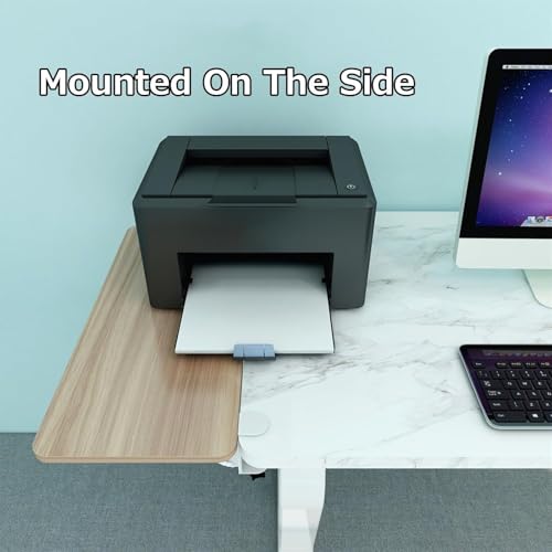 Verstellbare 90° Holz-Tastaturablage, platzsparender Laptop, Maus & Spielkonsole, passt 55, 65, 75 x 25 cm, ideal für Home Office & Gaming Setup Bild 5