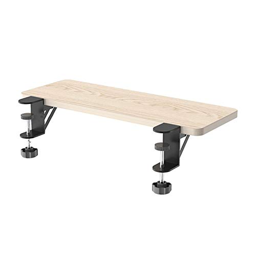Tastaturablage unter dem Schreibtisch mit Massivholzklemme, Maus-Handgelenkstütze und Armlehne – ideal für Home Office & Gaming Setup Bild 1