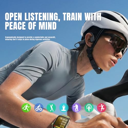 Bone Conduction Kopfhörer Bluetooth 5.4, IPX8 wasserdichte Schwimmkopfhörer mit 32GB MP3-Player, Open-Ear Sportkopfhörer zum Schwimmen, Laufen & Fitness Bild 5