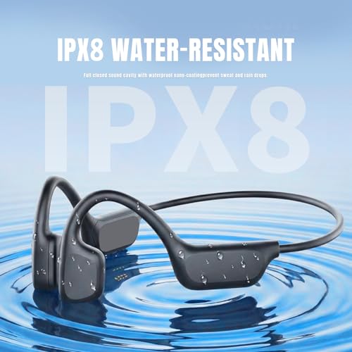 Bone Conduction Kopfhörer Bluetooth 5.4, IPX8 wasserdichte Schwimmkopfhörer mit 32GB MP3-Player, Open-Ear Sportkopfhörer zum Schwimmen, Laufen & Fitness Bild 6