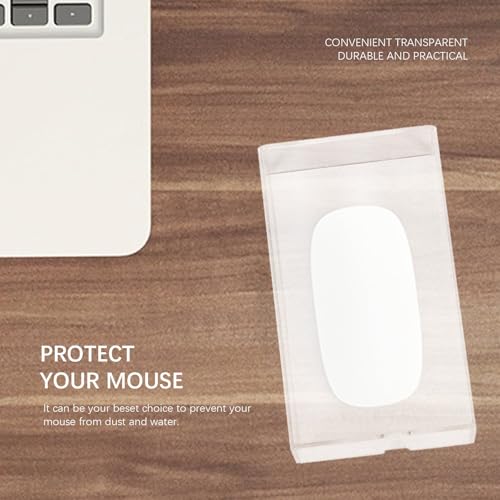 Cabilock Klare Acryl Mausabdeckung Waschbare Maus Schutzhülle aus Acryl Sichtbarer Staubschutz für Gaming Maus und Desktop Anwendung Bild 5