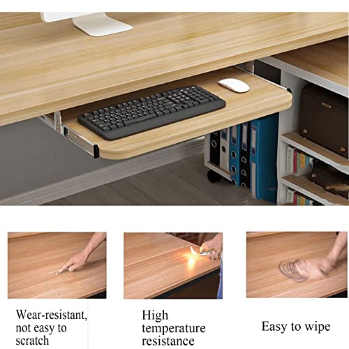 Verstellbare Tastatur mit Maus-Tray, einfach zu installieren, Höhe verstellbar, Maple H, 54 x 27 cm, perfekt für Home Office und Gaming Setup Bild 4