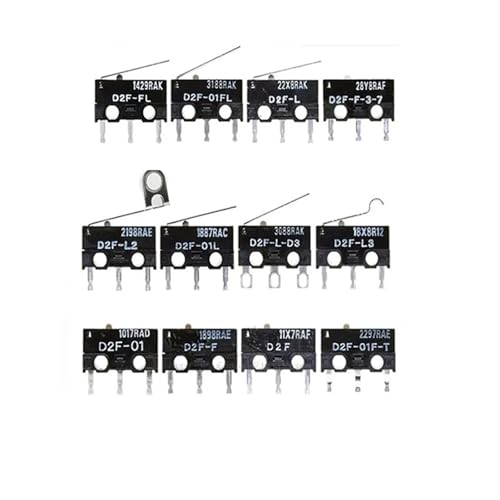 Hochpräziser Maus-Mikroschalter – 3 A 1,47/0,74 N, 30 VDC, 125 AC Endschalter for Gaming und Elektronik(D2F 2PCS) Bild 3