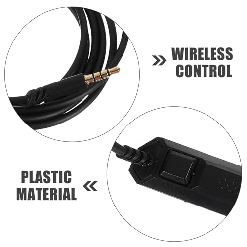 Amosfun Audio Chat Kabel 3,5mm Aux Gaming Headset Ersatzkabel Kompatibel mit Astro A10 A40 PC Inline Stummschaltung Langlebiges Audiokabel 2m Bild 3