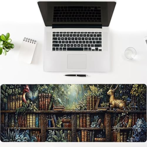 Gaming Mauspad XXL 1600x800x3mm, Tier Anti -Rutsch Mousepad XXL, Landschaft groß Schreibtischunterlage, Waschbares, rutschfeste Gummibasis, Nähten an Den Kanten für PC, Maus und Tastatur -36872 Bild 3