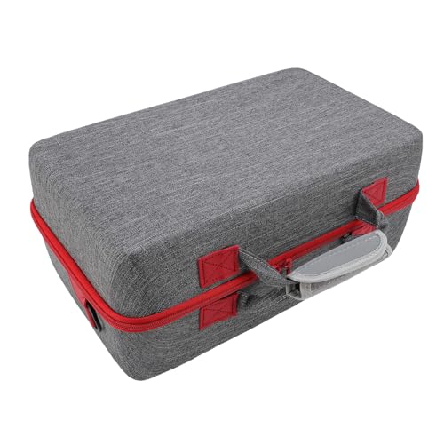CHEOTIME Hartschalen-Tragetasche passend für Slim-Konsole, große Speicherkapazität, schützende Reisetasche für Headset-USB-Kabel mit Schultergurt (Grey) Bild 4