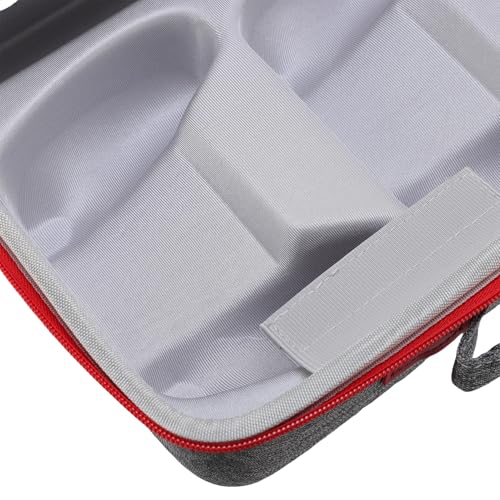 CHEOTIME Hartschalen-Tragetasche passend für Slim-Konsole, große Speicherkapazität, schützende Reisetasche für Headset-USB-Kabel mit Schultergurt (Grey) Bild 7