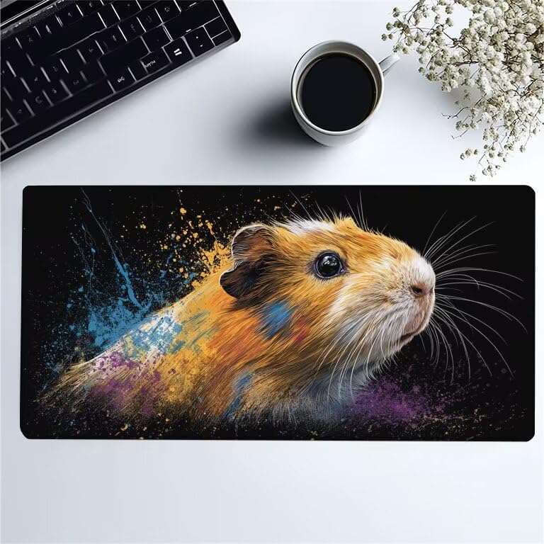Mauspad Schwarz Schreibtischunterlage Maus Gaming Mousepad XXL 1200x600x3mm, Nahtdesign mit Rutschfester Gummibasis Unterlage Schreibtisch,Wasserdicht und Langlebig Gaming Zubehör für PC Laptop W1-799 Bild 7