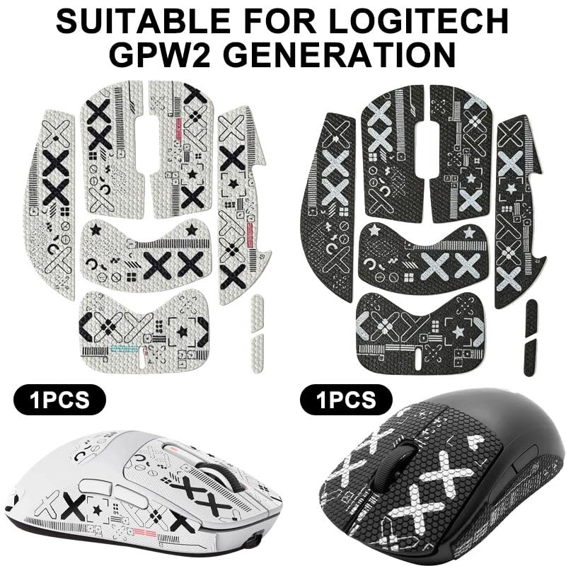 Maus Griptape, 2 pcs Maus Grip Tape kompatibel mit G Pro X Superlight 2, Griptape Gaming Maus Mouse Grip Tape, Ultrathin Schweißabsorbierend Selbstklebend & Rückstandsfrei Bild 2