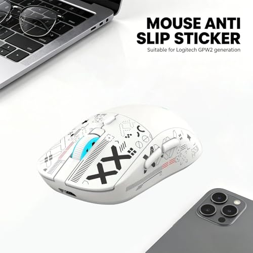 Maus Griptape, 2 pcs Maus Grip Tape kompatibel mit G Pro X Superlight 2, Griptape Gaming Maus Mouse Grip Tape, Ultrathin Schweißabsorbierend Selbstklebend & Rückstandsfrei Bild 4