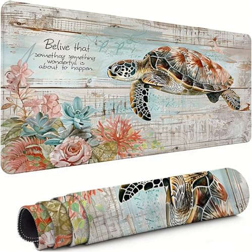 Mauspad XXL 1600x800x3mm Biologie Schreibtischunterlage Rutschfest Wasserdicht Retro mit Gummiunterseite, Geräuscharm für Ergonomisches Arbeiten am Schreibtisch für Gaming, Homeoffice und Büro xg-922 Bild 1