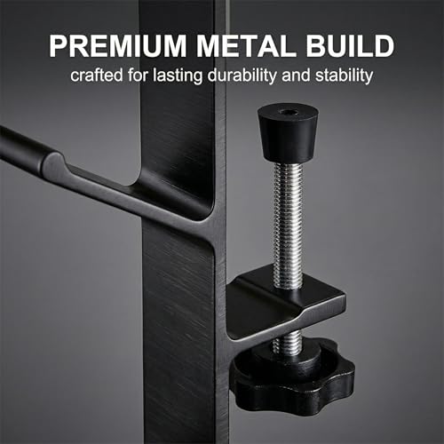 Kopfhörer Halterung 1 Stück, Schreibtisch Headset Stand mit Haken, Schwarz für Gaming-Headsets & Over-Ear Kopfhörer, platzsparende Schreibtisch-Organisation. Bild 4