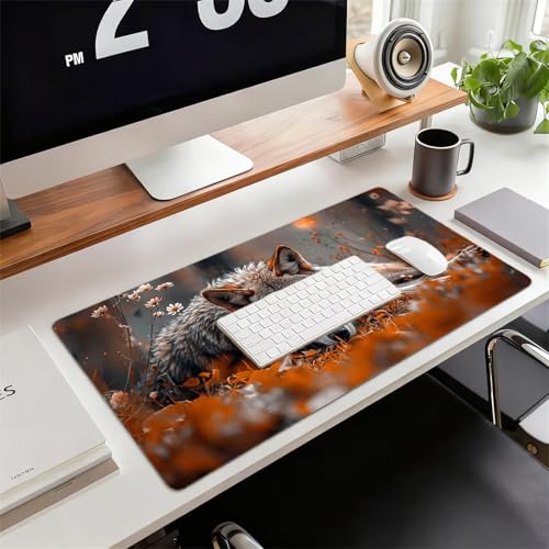 Mousepad XXL Gaming Stadt , Rutschfeste Gummibasis & Geschmeidige Mikrofaser Oberfläche, Mauspad Verbessert Präzision und Geschwindigkeit Schreibtischunterlage Nacht für Gamer Bürobedarf xg-951 Bild 2