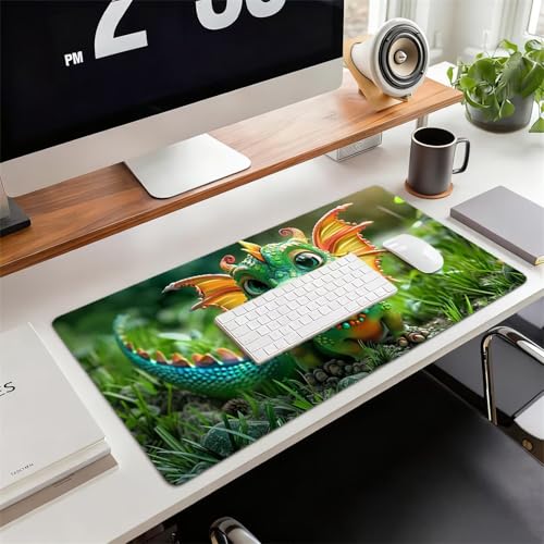 Mousepad XXL Gaming Hund , Rutschfeste Gummibasis & Geschmeidige Mikrofaser Oberfläche, Mauspad Verbessert Präzision und Geschwindigkeit Schreibtischunterlage Blume für Gamer Study Bürobedarf xg-939 Bild 2