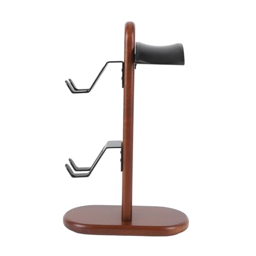 Asixxsix Controller-Halter, Walnussholz, Gaming-Controller-Ständer mit Kopfhörerhalter, Gaming-Ausrüstung, Schreibtisch-Organizer für 3 oder 1 Headset, 2 Bild 6