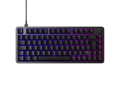 Sony INZONE KBD-H75 Gaming-Tastatur – schnelle Auslösung, Magnetschalter, einstellbare Betätigung, 75% TKL, 8000 Hz Abtastrate, RGB, Gasket Mount, Aluminiumgehäuse, PC FPS, QWERTZ DE-Layout – Schwarz Bild 1