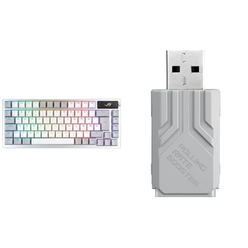 ASUS Bundle ROG Azoth White RGB Gaming-Tastatur ROG Polling Rate Booster White Bild 1