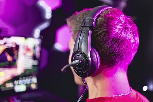 Speedlink LEGATOS Gaming-Headset kabelgebunden - leichtes Headset mit Mikrofon und Kabelfernbedienung, kompatibel mit PC, PS5, PS4, Xbox, Switch, 3,5 mm Klinkenstecker inkl. Y-Adapter, schwarz Bild 6