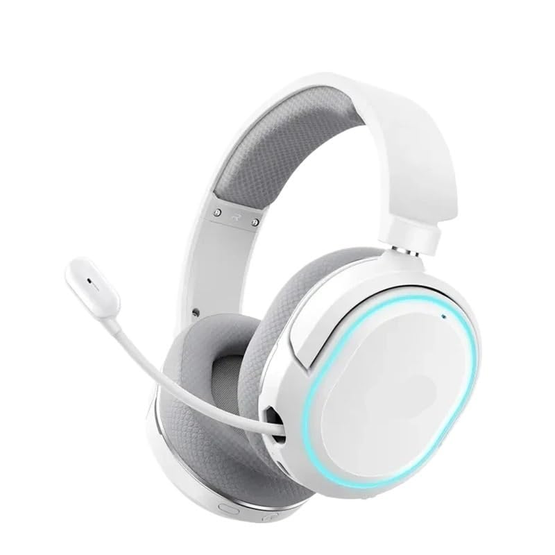 Generisch G2 2,4-GHz-Gaming-Headset, for PC, PS4, PS5, Telefonschalter, 5 ms, niedrige Latenz, 7.1 Surround, kabelgebundenes ENC-Mikrofon(White) Bild 1