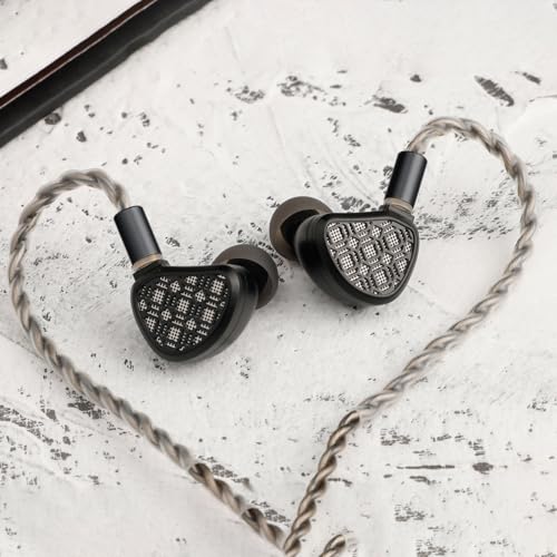 Kefine Arnar Hybrid Wired IEMs, 14,5 mm Planar Magnetic + Knowles BA Driver, Austauschbare Tuningdüsen und Modularstecker, Hi-Fi In-Ear-Monitore (Schwarz, 3,5 + 4,4 mm austauschbare Stecker Bild 4