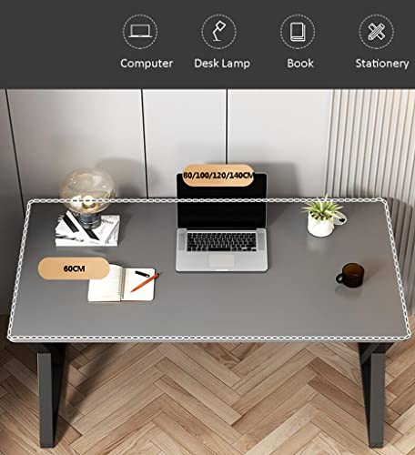I Shaped Gaming Desk Heavy Duty Carbon Fiber Computer Desk for Large Mouse Pad Stylish Home Office Workspace White 80cm Gaming Station Bild 2