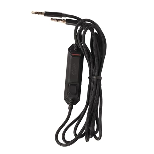 Ersatzkabel für Gaming-Headset mit Inline-Stummschalt- und Lautstärkeregler, kompatibel mit G633 und G933, geflochtenes 2-m-Soundkabel mit Mikrofon für One, PC und Bild 1