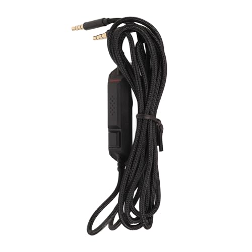Ersatzkabel für Gaming-Headset mit Inline-Stummschalt- und Lautstärkeregler, kompatibel mit G633 und G933, geflochtenes 2-m-Soundkabel mit Mikrofon für One, PC und Bild 3