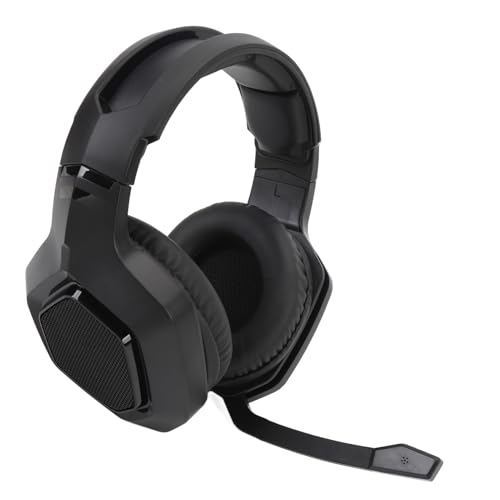 Kabelloses Gaming-Headset, Dual-Modus, Hohe Leistung für, PC-Switch, 2,4 G, Aktive Geräuschunterdrückung, Bluetooth, 3,5 Mm PC-Gaming-Kopfhörer für Reibungsloses Gameplay (Black) Bild 3