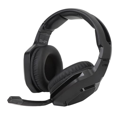 Kabelloses Gaming-Headset, Dual-Modus, Hohe Leistung für, PC-Switch, 2,4 G, Aktive Geräuschunterdrückung, Bluetooth, 3,5 Mm PC-Gaming-Kopfhörer für Reibungsloses Gameplay (Black) Bild 4