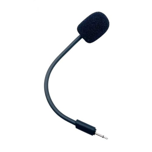 Ersatz-Mikrofon für JBL Q100 kabelgebundene Gaming-Headsets, omnidirektionales Kondensatormikrofon mit flexiblem Galgenarm und Windschutzscheibe, Schwarz Bild 1