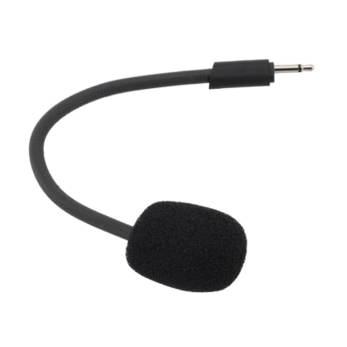 Ersatz-Mikrofon für JBL Q100 kabelgebundene Gaming-Headsets, omnidirektionales Kondensatormikrofon mit flexiblem Galgenarm und Windschutzscheibe, Schwarz Bild 3