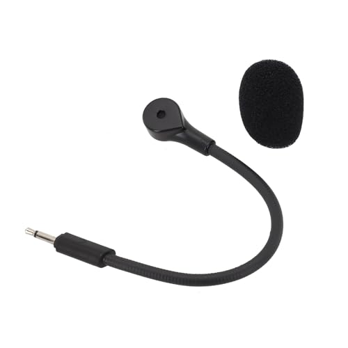 Ersatz-Mikrofon für JBL Q100 kabelgebundene Gaming-Headsets, omnidirektionales Kondensatormikrofon mit flexiblem Galgenarm und Windschutzscheibe, Schwarz Bild 7
